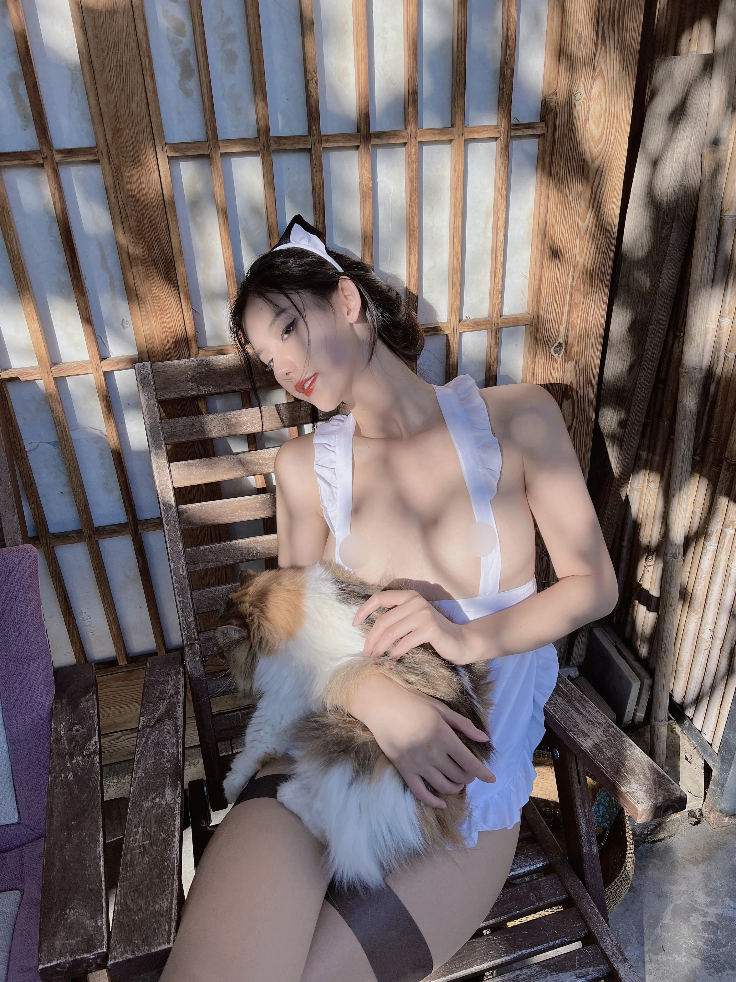 就是阿朱啊 – 女仆与猫 41P
